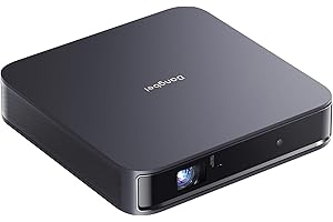 ‎DANGBEI Dangbei Atom Mini Beamer,ALPD-Projektor 1200 ISO Lumen, Google-Assistant-Sprachsteuerung, 1080p, HDR10, HLG, Dolby Audio, nur 1,28 kg, Autofokus, Trapezkorrektur (Black)