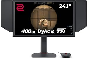 BenQ ZOWIE XL2566X+ Écran Gaming, 24 pouces, 400Hz, TN rapide, DyAc 2, 1080p, HDMI 2.0 X3, DisplayPort 1.4, XL Setting to Share, S Switch, réglage hauteur fluide, PROGamer Base