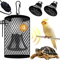 Calentador Para Jaulas De Aves Y Reptiles, Con Termostato, Para Guacamayos, Periquitos, Gallinas, Lagartos, Etc.