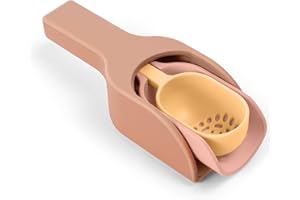 Vicloon Juguetes Playa Niños, 3 Piezas Niños Material Silicona Juguetes Arena,Accesorios Bandeja Sensorial,Accesorios para Bandeja Tuff