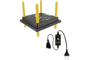 eivolution Küken Wärmeplatte inkl. Temperaturregler 30x30 cm I 20W I höhenverstellbar I Heizplatte zur Kücken-Aufzucht I geeignet für alle Geflügelarten wie Hühner, Wachteln, Puten