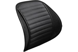 NEFLUM Lendenwirbelstützkissen für Auto | Weiche Rückenstütze Lendenkissen Sitzrückenkissen - Sitzrückenkissen für Bürostuhl, Auto und LKW, Lendenwirbelstützkissen mit Gurt