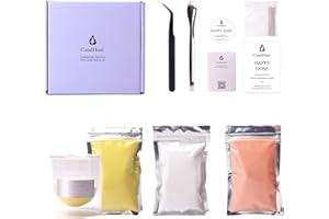 CandHeal Pearled Candle Sand Kit,DIY Aromatherapy Crafts,Candle Making Kits for Adults Beginners,with Glass Jar, Wick,Mood Card,Nippers,Relaxing Gifts for Women