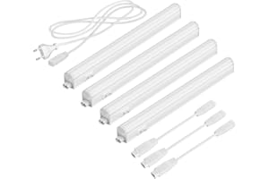 Parlat Luminarias LED bajo el armario Rigel, 31,3 cm cada una, 397 lm cada una, blanco cálido, juego de 4