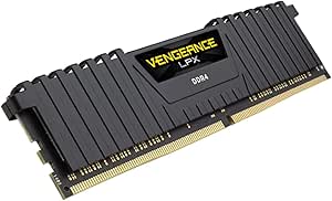 Corsair CMK16GX4M1A2400C14 Vengeance LPX 16 GB (1 x 16 GB) DDR4 2400 MHz C14 XMP 2.0 High Performance Desktop Memory, Black