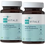 HealthKart HK Vitals Multivitamin with Probiotics, With Vitamin C, B, D, Zinc, Supports Immunity and Gut Health, For Men and