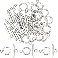 Fermoir Toggle Bali 2 Brins Plaqué Argent - Rallonge Pour Bijoux Anciens