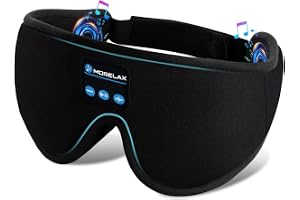 Sömnmask med Bluetooth-hörlurar, 3D-sömnmask Trådlös musikögonmask för sovande sid-/bakslipare Sömnhörlurar Present för kvinnor