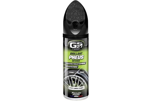 GS27 - Brillant Pneus - Ravive et Protège les Pneumatiques - Brillance Intense - Applicateur Intégré - 400ml