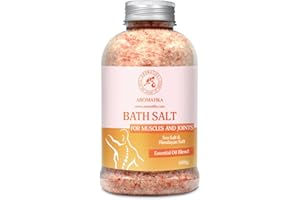AROMATIKA TRUST THE POWER OF NATURE Joint & Muscle Bath Sea Salts 600g - w/Essential Oils Lavender & Sage & Rosemary - Natural Bath Sea Salts - Soothes Aching Tired Muscles - Detoxifies - Best for Bath - Relaxation - Body Care