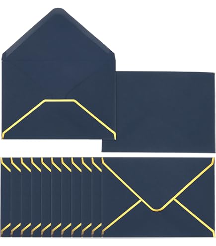 YOKIVE 100Pcs A7 Envelopes, Self Adhesive V Flap Mailing Envelopes With