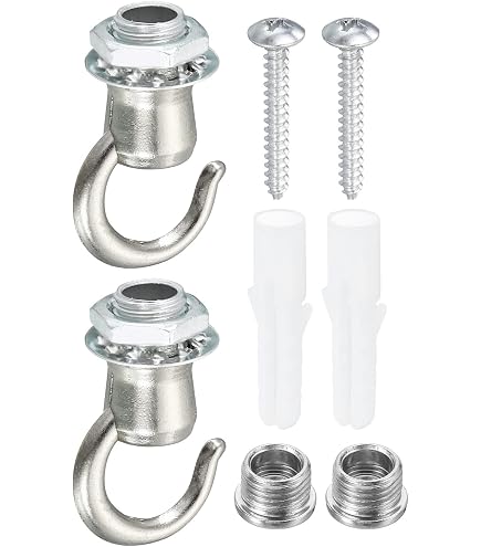 3 Pezzi Gancio da Soffitto 68mm Plafoniera Piastra di Base Plafoniera Lampadario Gancio a Vite Mount Heavy Duty Ferro Zincato per Lampada Europea | Leroy Merlin