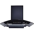 Elica 75cm 1600 m3/hr Filterless Autoclean Kitchen Chimney with 15 Years Warranty | Made In India | WDFL PLUS HAC LTW 75 MS NERO | Black