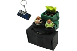 STONEDER 12V 20A Relais solénoïde de démarrage pour ATV Quad Crossfire Scout 250 Jianshe Puma 250-5 JS250 ATV-5 Kawasaki KLF110 Mojave 110 KLF110E Mojave 110E KLF220 Bayou 220 KLF250 Bayou KLT110