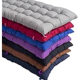 Cuscino Per Panca Da Esterno 48 X 160 Cm | Morbido Sedile Per Giardino, Patio, Panca In Legno 2/3 Posti | Imbottito In Schiuma | Tessuto Cotone E Poliestere Resistente
