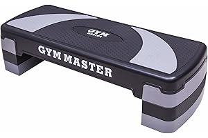 GYM MASTER Adjustable Step Aerobics Workout Platform Stepper