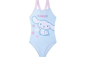 Hello Kitty | Kuromi | Cinnamoroll flickor baddräkt, en del tonåringar baddräkt justerbara remmar, Kawaii badkläder