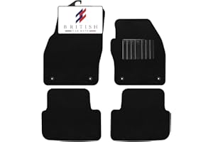 BCM Car Mats - Compatible with VW Polo 2018-Onwards - Carpet - Fully Tailored Floor Mat - Anti-Slip Granulated Backing - Black Trimming - 4 Piece Non-Slip