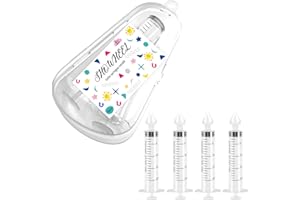 SHOWHEEL 4pcs Nasensauger,Nasensauger Baby,20ml Baby Nasal Aspirator,Nasensekretsauger,Spritzen-Nasenspülung für Neugeborene,Nasal Irrigator,Nasenreiniger,Nasensaugspitze,Nasensauger Staubsauger (4pcs)