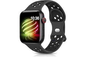 Jiamus Sport Armband Kompatibel mit Apple Watch Armband 44mm 45mm 49mm 42mm 41mm 38mm 40mm Herren Damen,Atmungsaktive Silikon Wasserdicht bänder für Apple Watch Ultra iWatch Series SE 8 7 6 5 4 3 2 1
