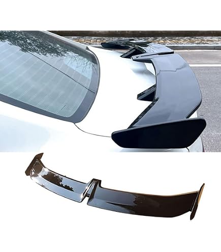 Becquet Coffre Arrière Pour BMW Série 3 E90 (320i/320d) 2004-2011 - Noir Brillant Carbone - Adhésif Inclus