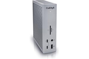 CalDigit Stacja dokująca TS4 Thunderbolt 4 – 18 portów, ładowanie 98 W, 3 x Thunderbolt 4 40 Gb/s, 5 x USB-A, 3 x USB-C (10 Gb/s), 2,5 GbE, pojedyncze wyświetlacze 8K lub podwójne 6K 60 Hz, Mac, PC,