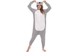 BGOKTA Pyjama Animaux Adulte Costume Cosplay Unisexe Onesies Vêtements De Nuit Halloween Animal Pyjama Femme Homme