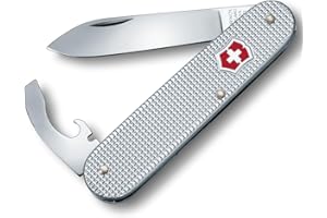 ‎VICTORINOX Victorinox Taschenmesser Bantam, Klein, 5 Funktionen, Swiss Made, Multitool mit Klinge, Dosenöffner, Schraubendreher, Silber