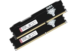 YONGXINSHENG DDR3 16GB Kit (2x8GB) Desktop Ram 1333MHz PC3-10600 Dimm Non-ecc Unbuffered 1.5V 2Rx8 Dual Rank 240 Pin CL9 PC Computer Memory Udimm Componenti Memoria Upgrade Module Kit (Nero)