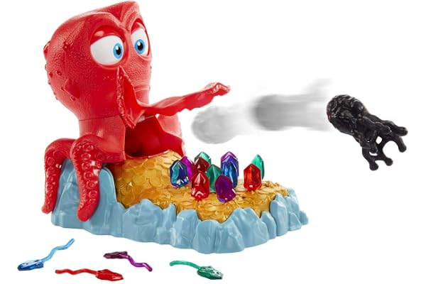 Poulpe au Trésor Jeu de société avec Pierres précieuses et Nuage d’Encre, pour Enfants à partir de 5 Ans, GMH36