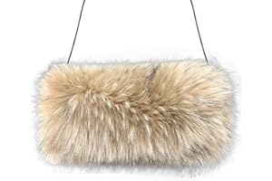 LICHENGTAI Kunstpelz Hand Muffs Damen Winter Plüsch Handwärmer Kunstfell Winter Muffs Armwärmer Kunstpelz Hand Muffs für Mädchen Frauen Männer