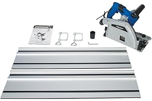 Silverline - Scie circulaire plongeante avec rail de guidage 1 200 W 1 200 W (624327) - Multicolore