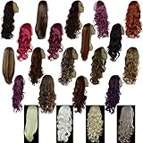 Elegant Hair - 22" Ladies 3/4 WIG Half Fall Clip In Hair Piece CURLY Style 250g