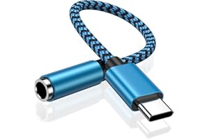 AILKIN Adapter USB C auf Klinke, USB C auf 3,5mm Kopfhörer Klinke Adapter Typ C Audio Adapter, USB C Aux Adapter für Samsung Galaxy S24/S23/S22/S21/A54/A34/A14/A55/A35/A15, iPhone 15 Pro, Google Pixel 8/7/6