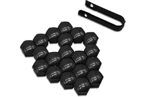 TZMFHD 20Pcs 19mm Wheel Nut Covers with Removal Tool Wheel Bolt Caps, Automotive Lug Nut Caps for Most Cars, Hexagonal Bolt Covers for Wheels Protection and Enhanced Appearance
