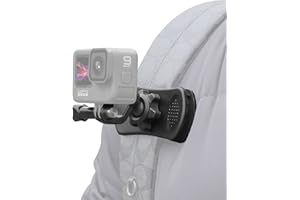 Vkesen Supporto per Zaino Clip girevole a 360°, supporto per clip rapido compatibile con GoPro Hero 12, 11, 10, 9, 8.7, 6, 5, DJI e altre action cam