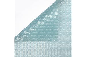BÂCHES-PISCINES.COM Bâche à Bulles pour Piscine Enterrée et Hors-Sol - Fabrication Française - Direct Usine - 8 x 4 m - 500 microns - Cristal Sol+Guard - Bordée 4 côtés - Efficacité EXCELLENTE - Durée de Vie de 6 à 7 Ans