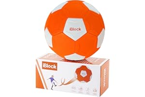 ‎SMARTWO Smartwo Fußball Kinder, Kinderfussball Größe 4, Kurve-Ball für Tricks, Fussball Geschenk für Jungen Mädchen, Softe Football Kleinkinder, Ballspiele für Drinnen und Draußen, Orange, mit Pumpe