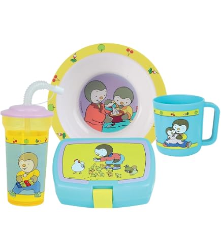 Assiette - Générique - Ensemble Repas Pour Enfant Peppa Pig - Livré En Vrac - Sans BPA