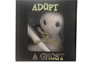 LEVABE Adopt A Ghost, 2023 Neue Geisterpuppe, süßer Taschengeist mit Einer kleinen Schriftrolle, Mini-Geist-Plüschpuppe, kreatives Geschenk für Geistergeschichten, Halloween-Dekorationsliebhaber