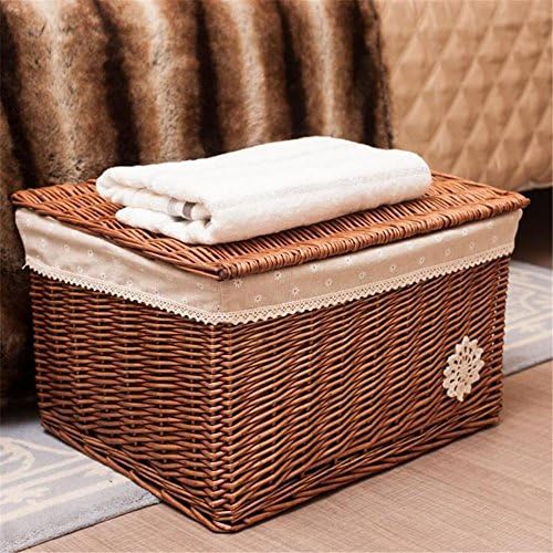 Clothing Debris Collection Basket Rattan Rice Preparation Items Storage Basket , 001