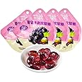 Peelable Candy,Mango White Peach Peeling Fruit Fudge,25% Fruit Juice Content Soft Candy,Litchi Grape Gummy Candy,Chinese Candy,Desserts,New Year Candies,Chinese Snacks Gift (Purple grapes,5bags)