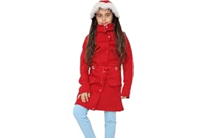 A2Z 4 Kids Girls Camouflage Print Parka Jacket Faux Fur Hooded Coat Drawstring Waist New Casual Fashion Age 5-13 Years