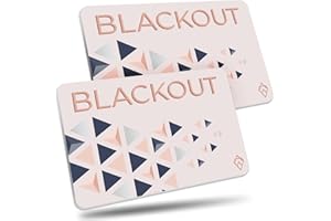 AKIELO Blackout Carte Ultra Fine RFID (Lot de 2) – Anti piratage Bloqueur pour Protection Carte Bancaire sans Contact – RFID Protection Carte et Protège Votre Portefeuille (2 x Édition Blush)