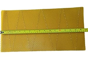 Beekeeping Supplies UK Ltd - Langstroth Brood Wax Foundation x 10 Sheets - Wired - Approx Size: 425x218mm - Frames Not Included