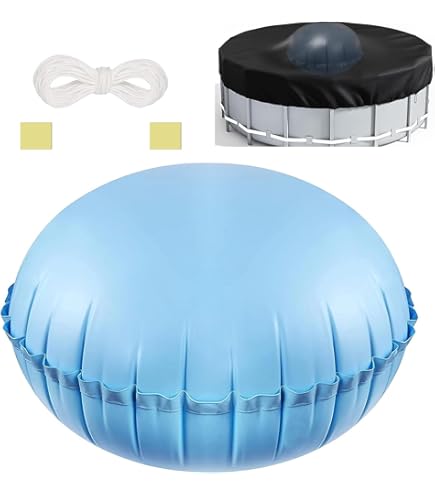 Cojín De Aire Para Piscina De Invierno - 120x120 Cm, PVC Resistente, Con Cuerda De 15 M, Protege De Grietas Por Hielo
