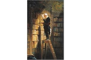 Legendarte - Cuadro Lienzo, Impresión Digital - El Ratón De Biblioteca - Carl Spitzweg - Decoración Pared cm. 40x70
