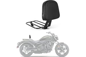 GYMARK Gepäckträger hinten & Fahrer Sissy Bar Rückenlehne Cargo Shelf für Kawasaki Vulcan S 650 2015 - 2021 Motorradzubehör Abnehmbarer Beifahrersitz hinten