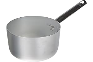 Pentole Agnelli Alluminio ALMA10520 Linea 3mm Casseruola Alta con 1 Manico, 20 cm, Acciaio