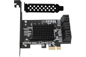 MAVIS LAVEN 6 Port PCI Express 2.0 SATA III 6Gbps RAID Controller Card, SATA 3.0 PCI Express Expansion Card Compatible for SATA6G 3G 1.5G HDD